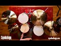 Murat diril dizzy brilliant cymbal set  crashes 1719 ride 21 hi hat 15