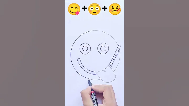 😋😳🤒 emoji mix drawing | #art | #shorts | #satisfying| #emojimix | #drawing | #SanchikaArt |