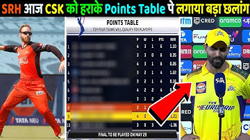 IPL 2022 Points Table After 9th April Saturday CSK vs SRH Match