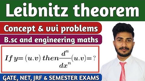 Leibnitz theorem | nth derivatives || bsc maths || engineering maths