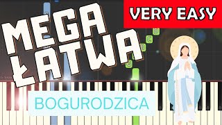 Video thumbnail of "🎹 Bogurodzica - Piano Tutorial (MEGA ŁATWA wersja) 🎵 NUTY W OPISIE 🎼"