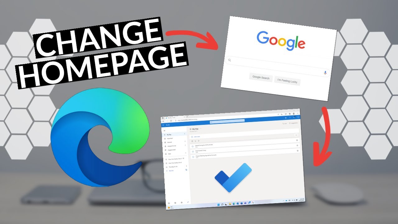 How To CHANGE YOUR HOMEPAGE In Edge YouTube