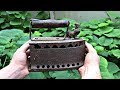 Antique RUSTED Charcoal Iron Restoration