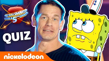 Play ‘Are You Smarter Than A Fifth Grader’ 🍎 w/ John Cena, SpongeBob & More! | #KnowYourNick