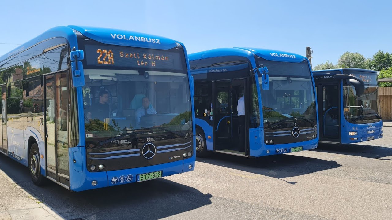 Volánbusz e-Citaro a 22A vonalon