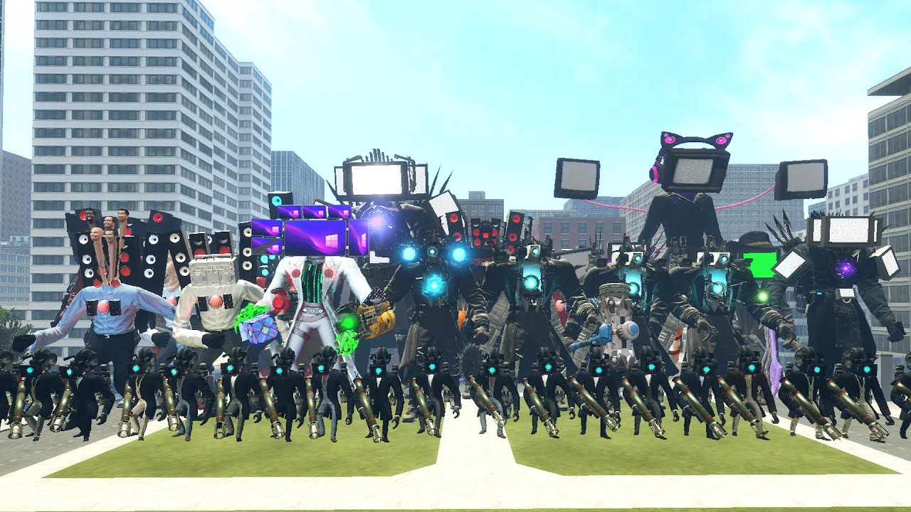 UPGRADED TITAN TV MAN vs SKIBIDI TOILET BOSSES – EPIC SHOWDOWN IN GARRY'S MOD!