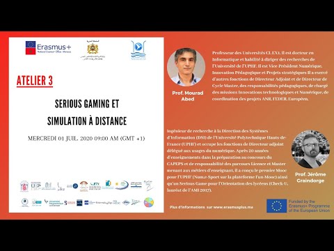 Atelier 3: Serious gaming et simulation à distance