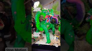 Jurassic World Rebirth Stop Motion - Zombie Titanosaurus Clay Dinosaur Project #shorts