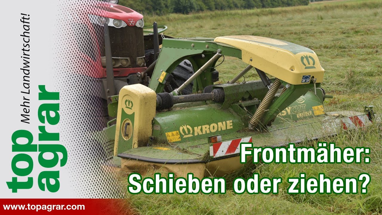 Frontmäher: Schieben oder lieber ziehen?