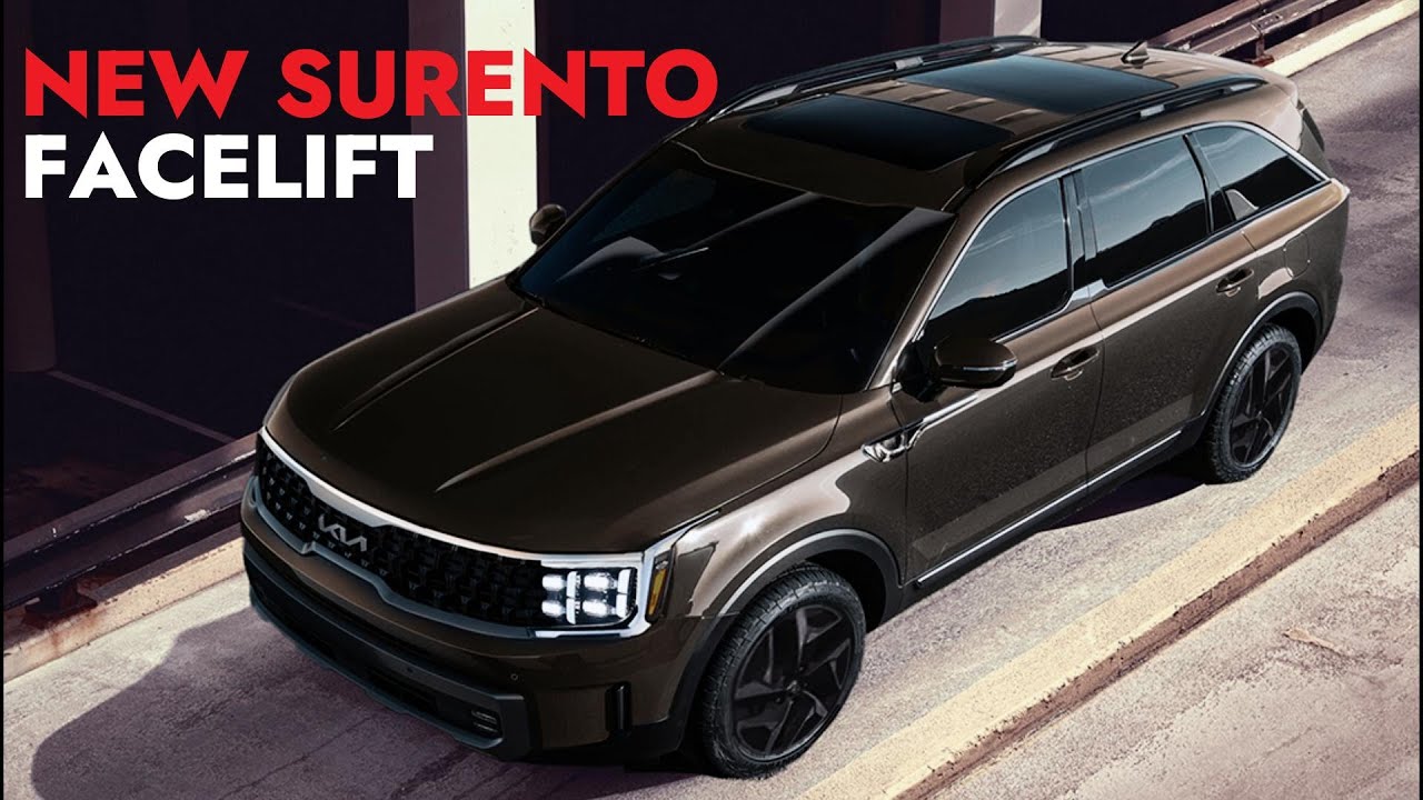 2024 Kia Sorento Facelift Rendered After The Recent Spy Video