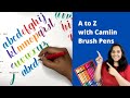 Camlin Brush Pens Calligraphy | Review and Basics of Brush Calligraphy