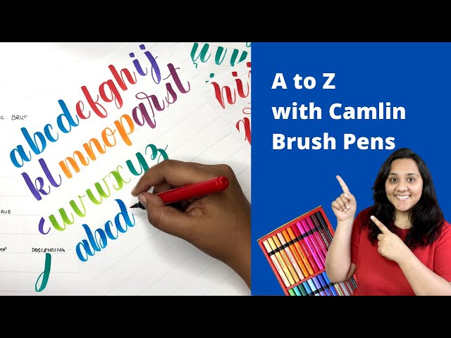 Camlin Brush Pens Calligraphy  Review and Basics of Brush Calligraphy 