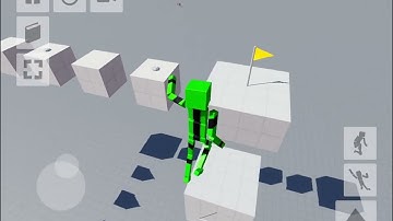 Reaching the end of the long obby in fun with ragdolls