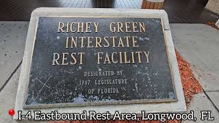 I-4 Eastbound Rest Area RICHEY GREEN INTERSTATE FACILITY REST📸 by #mehlaexplore