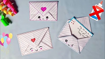 DIY Easy Origami Envelope Tutorial / Envelope Making With Paper✉️ [NO Glue Tape and Scissors]#diy