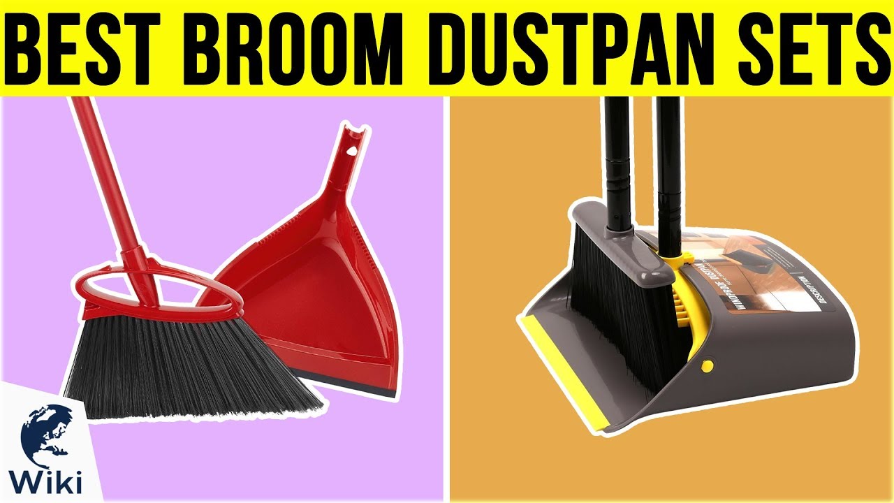 Sankirtan STAINLESS STEEL Broom and Dustpan with Self Cleaning Bristles,  Upright Stand Up Long Handle Floor Brush and Dust Pan for Indoor/Outdoor  Combo Set (Multicolour, Large) : Amazon.in: Home Improvement