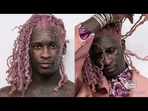 Young Thug Debuts His New Pink Hair Look On The Rolling Stone Cover ...