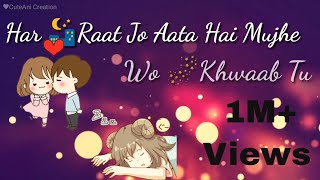 Tere Sang Yaara Female Version || Love Song Lyrics || WhatsApp Status
