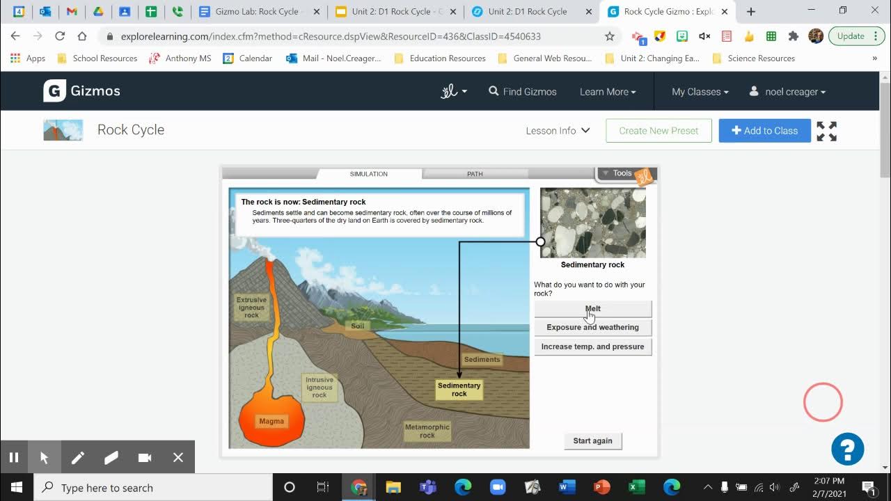 Gizmo Lab Rock Cycle Directions YouTube