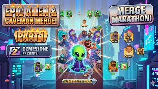 I Merged an ALIEN with a CAVEMAN! 👽🔥 (Merge Marathon Part 1) 👽🏆🎖  #pzgameszone #gamingbypz #pzgames  screenshot 5