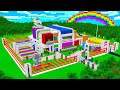 WORLD&#39;S MOST ADVANCED MINECRAFT RAINBOW HOUSE!