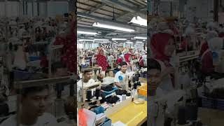 Karyawan PT Boyang Industrial Purbalingga seragam merah putih spesial HUT RI ke 80