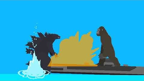 Godzilla Vs Kong Footage Recreation In Sticknodes| No Sound