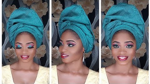 BEGINNER /2019 SIMPLE TRENDING GELE TUTORIAL
