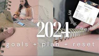 2024 goals + plan + reset with me | my simple notion planner by The Castillos 103 views 4 months ago 16 minutes