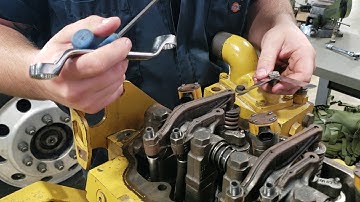 Valve adjustment on CAT C7