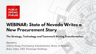 State of Nevada Writes a New Procurement Story