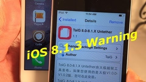 iOS 8.1.3 Patches TaiG Jailbreak! - Warning and Jailbreak Status