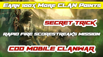 Secret To Earn 100x more Points in Rapid Fire CLAN WAR Node | COD Mobile Clanwar Tips and Tricks