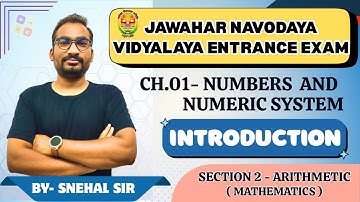 Number And Numeric System | Introduction | Navodaya Entrance Exam | Class 6th  | Arithmetic | Math