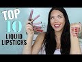TOP 10 BEST LIQUID LIPSTICK FORMULAS - Affordable & High-End Liquid Lipsticks You NEED! | Faith Drew