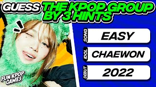 GUESS THE KPOP GROUP BY 3 HINTS #1 - FUN KPOP GAMES 2024