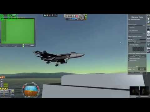 KSP [kOS] Automated Carrier Landing - F/A18 SuperHornet [Modding]