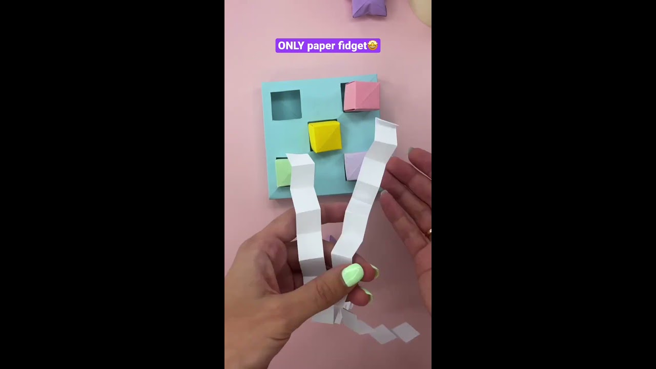 NO GLUE Or TAPE Seriously Origami Fidget Toy 