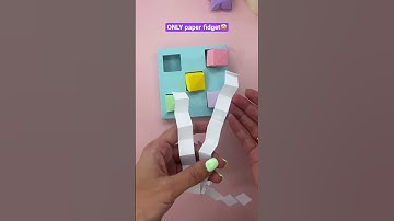 NO GLUE or TAPE, seriously [origami fidget toy]