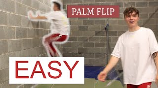How to Palm Flip Using Wall Spins EASY