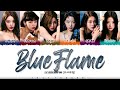 Le sserafim   blue flame lyrics color codedhanromeng