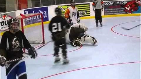Empty net save - February 23, 2014 - Alex Guberman