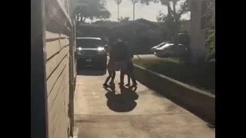 First time Larry was able to hold his kids hands a...