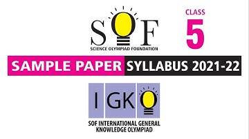 IGKO General Knowledge Olympiad Class 5 Sample Paper 2021-22