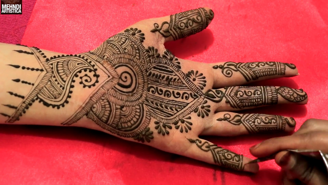  Medium  Length Henna  Mehndi  Design  Video For Hands YouTube