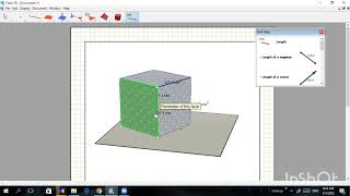 Mencari Luas dan Volume Kubus pada software Cabri 3D screenshot 5
