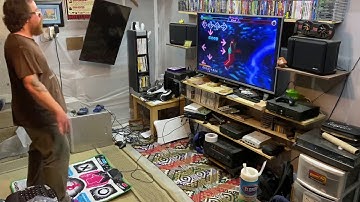 Fat dad trying to lose some weight with DDR.