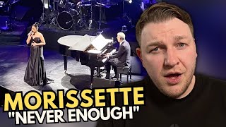 MORISSETTE &quot;Never Enough&quot; cover LIVE on stage with David Foster | Musical Theatre Coach Reacts