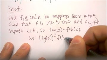 Abstract Algebra: Proof with one-to-one function and function composition
