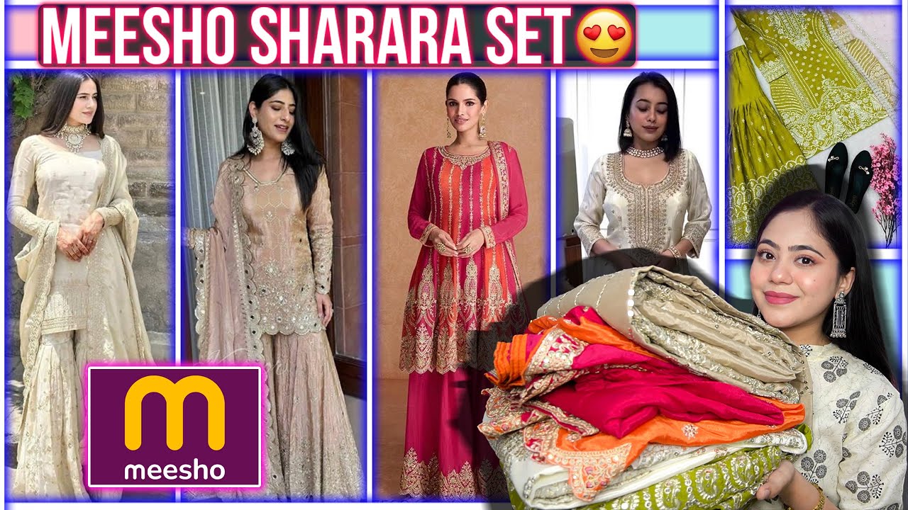 Meesho Designer Sharara Set 😘| Trendy & Cheapest | Ronak Qureshi